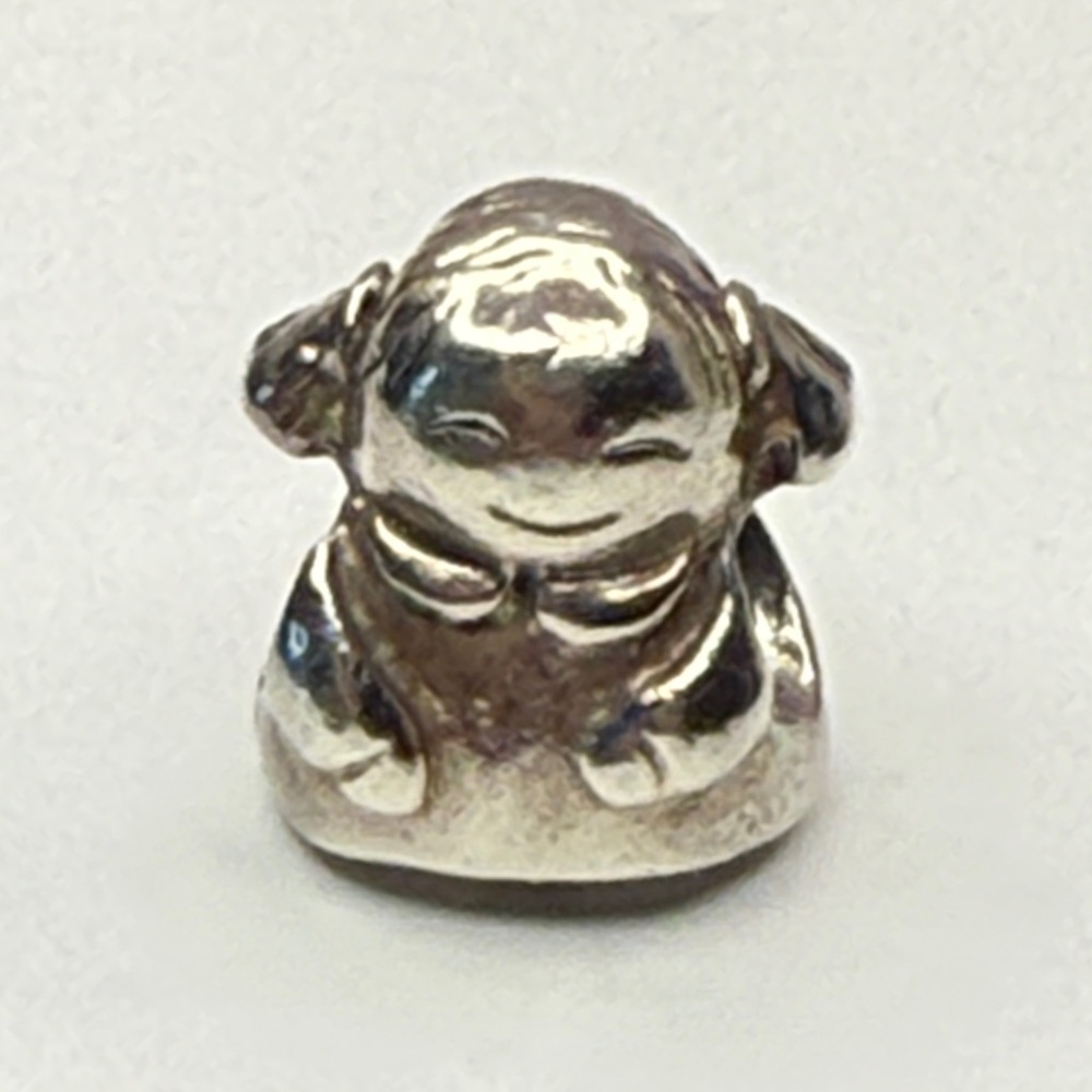Retired Pandora Little Girl Charm Sterling Silver ALE 925